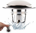 WELLUP Bathroom Sink Stopper,Sink Drain Stopper Pop Up Strainer