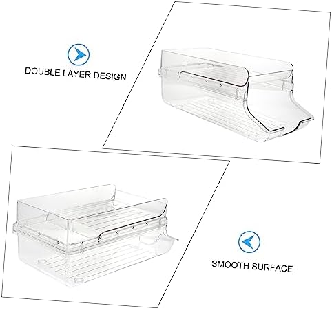 SOLUSTRE Stackable Soda Can Organizer for Refrigerator Beverage Can