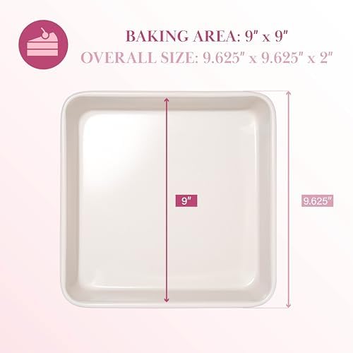 Paris Hilton Nonstick Carbon Steel Bakeware Collection, 9-Inch Square
