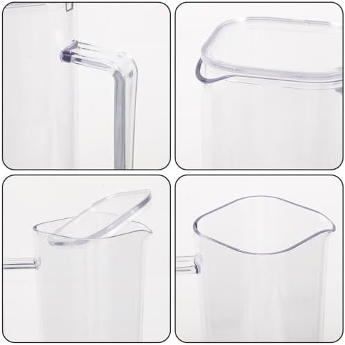 Cold Water Pitcher 1200ml Heat-resistant Glass Pitcher with Handle and