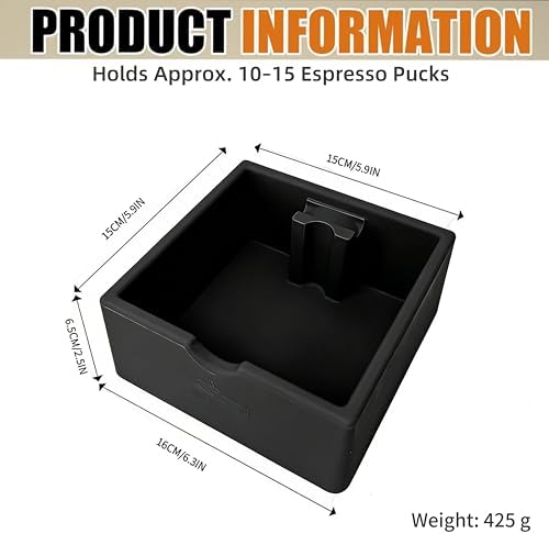 Silicone Espresso Knock Box, Durable Barista Knock Box for Coffee