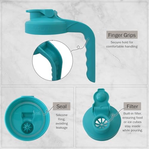 Mason Jar Pitcher - Airtight & Leakproof Glass Pitcher with Lid