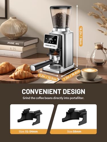 Conical Burr Coffee Grinder with Touch Screen, 34 Grind