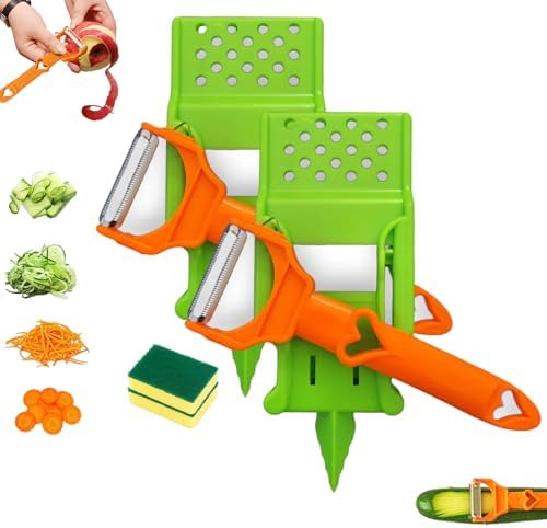 2-in-1 Multifunctional Peeler with Grating Plate, Pelador