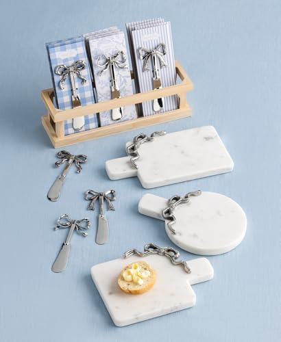 Mud Pie Marble Rectangle Mini Bow Board