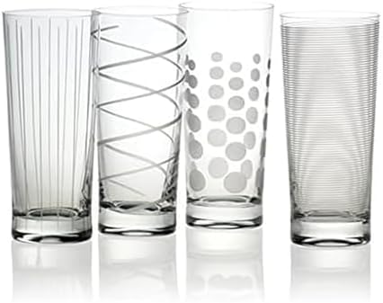 Mikasa Cheers Highball Glass, 19.75-Ounce, Set of 4