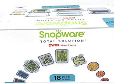 Snapware 18-Piece Pyrex Glass Food Storage Set, Purple & Blue