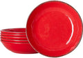 LEHAHA Vintage Melamine Pasta Bowls, Set of 6, 9.25 inch Large Salad