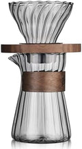 Bincoo Pour Over Coffee Maker Set - 500ML Glass Coffee Server Coffee