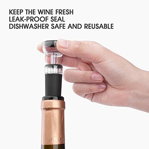 mafiti Set of 4 Wine Stoppers, The Perfect Accessory for Keeping Wine