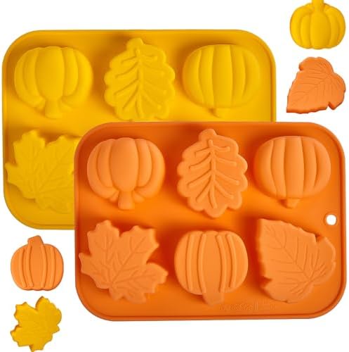 Pumpkin Silicone Molds, 2 Pack