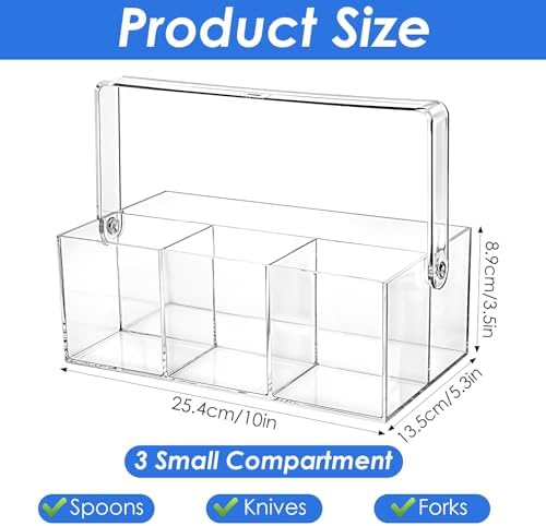 2 Pack Silverware Organizer, Paper Plate Holders, Cutlery and Flatware