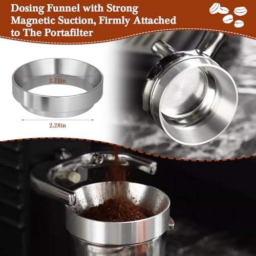 Adjustable Depth Espresso Tamper Set: 58mm Spring Loaded Espresso