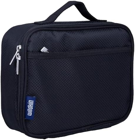 Wildkin Kids Insulated Lunch Box, Rip-Stop Black