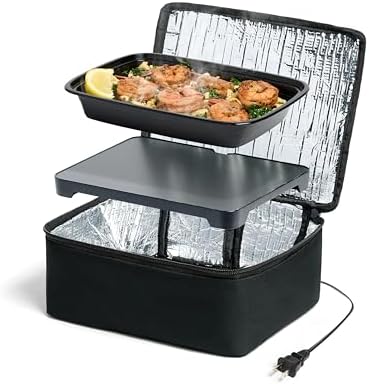 HOTLOGIC Mini Heated Lunch Box, 120V (Black)