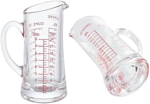 Ackers Shot Glass Measuring Cup 4 Ounce/120ML Liquid Heavy High