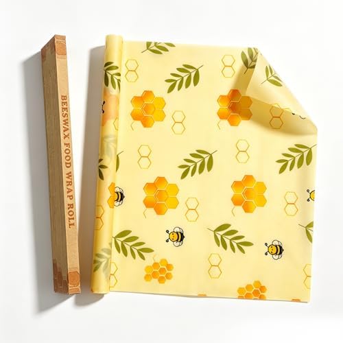 Reusable Beeswax Food Wrap Roll, 13x39 Inches
