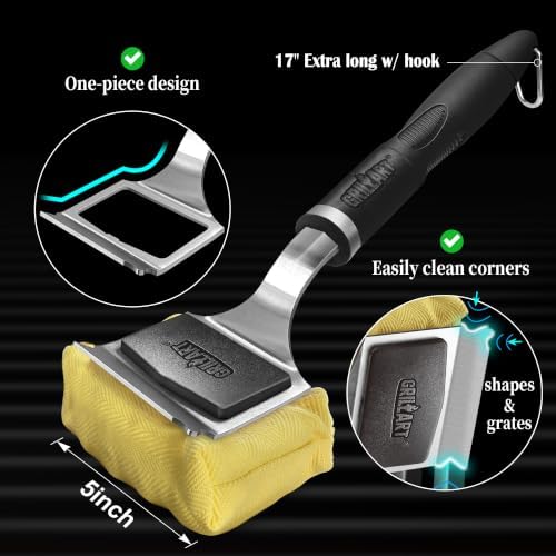 GRILLART Bristle Free Grill Brush, 17”