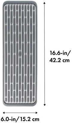OXO 1372100 Good Grips Silicone Stemware Drying Mat, Gray