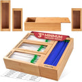 Bamboo Storage Bag Organizer for Kitchen Drawer, Plastic Baggie