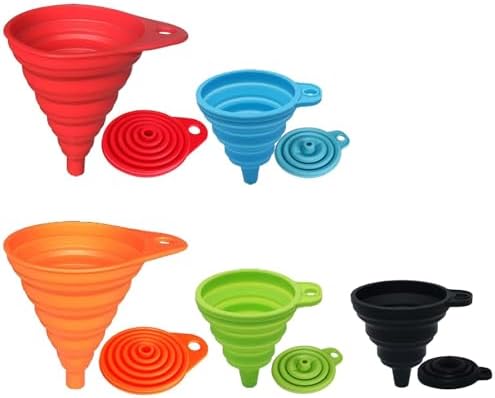 Kitchen Funnel Set 5 Pack, Small to Large, Kitchen Gadgets Accessories