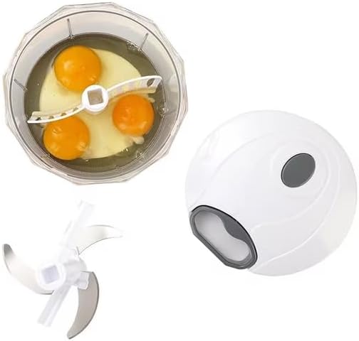 Manual Food Chopper 4 Cup – Hand Pull String Vegetable Chopper for