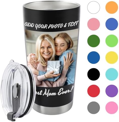 Personalized Coffee Tumbler with Picture & Text