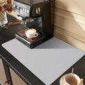 Golener Coffee Bar Mat, 23 x 15 Inch, Marble Gray