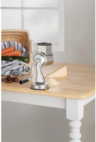 Fantes Cheese Grater with Suction Base and 2 Drums
