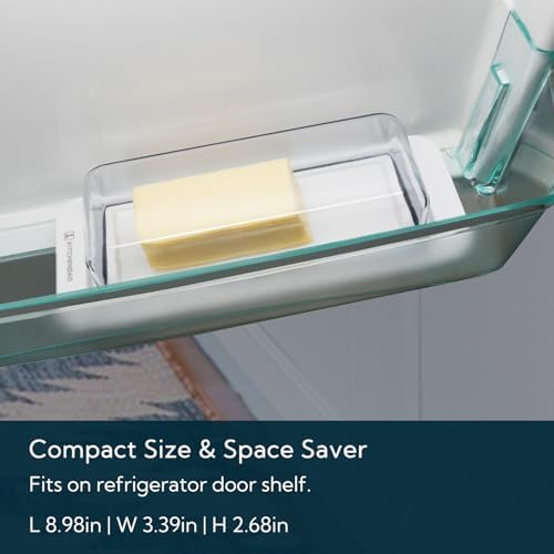 KITCHENDAO Airtight Butter Dish with Lid for Countertop and
