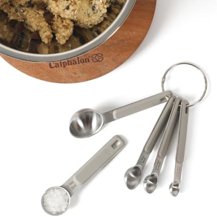 Calphalon Prime Measuring Spoons, 5-Piece Stainless Steel Measuring
