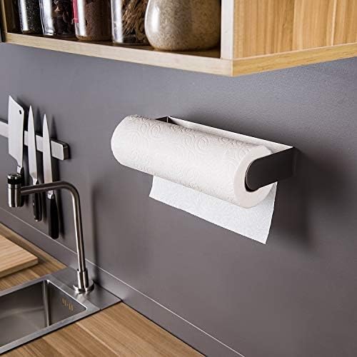 ZUNTO Paper Towel Holder Under Cabinet, Self Adhesive