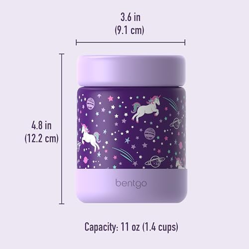 Bentgo Kids Stainless Steel Food Jar and Reusable Stainless Steel