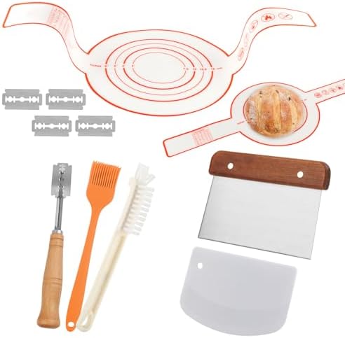 Dough Whisk with Sourdough Scoring Tool,Bread Making Tools and Baking