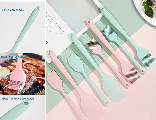 Silicone Basting Brush Set of Two Heat Resistant Long Handle Pastry