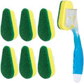 LOLA Dish Brush with Soap Dispenser, 1 Brush & 6 Refills