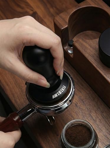 Barista Espresso Tamper 53.3/54mm, Spring Loaded Flat Base Tamper Kit
