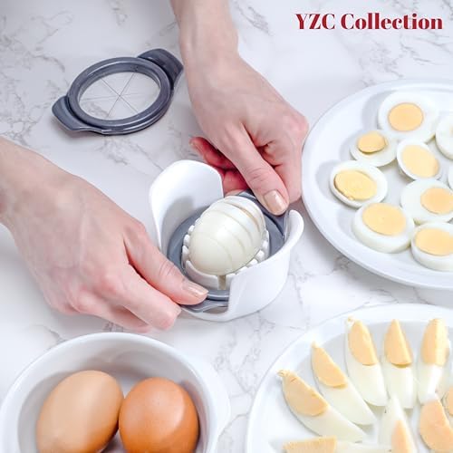 YZC Egg Slicer For Hard- Boiled Eggs - Multipurpose Strawberry Slicer