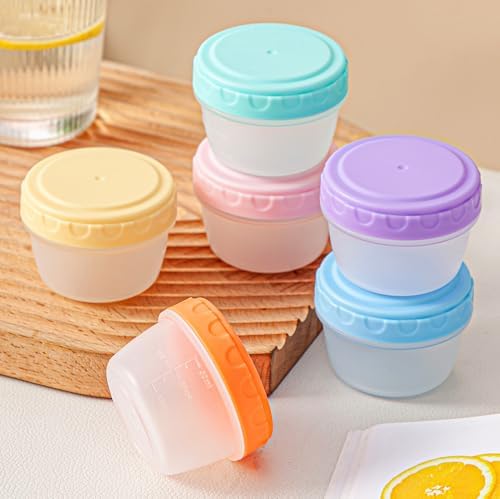 TOUWMX 12 Pack Salad Dressing Container, 2oz Small Condiment