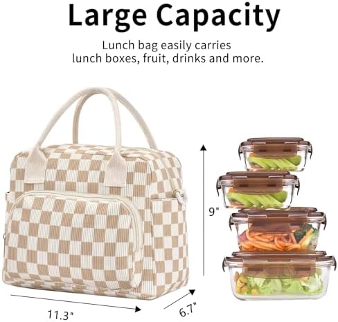 Lunch Bag Women Lunch Box for Women Adult Cute Insulated Lunch Bag