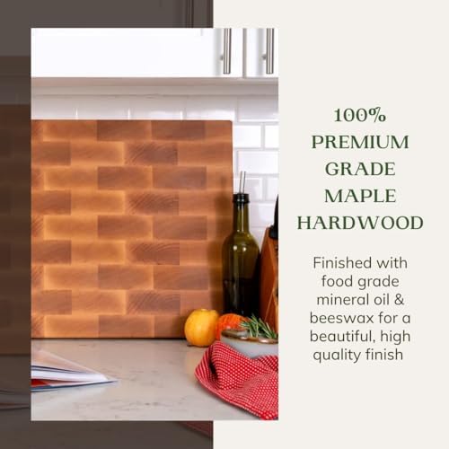 The Boardsmith Maple End Grain Cutting Board, Medium