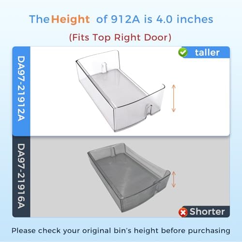 DA97-21912A DA63-11219A Refrigerator Door Shelf Bin Compatible with