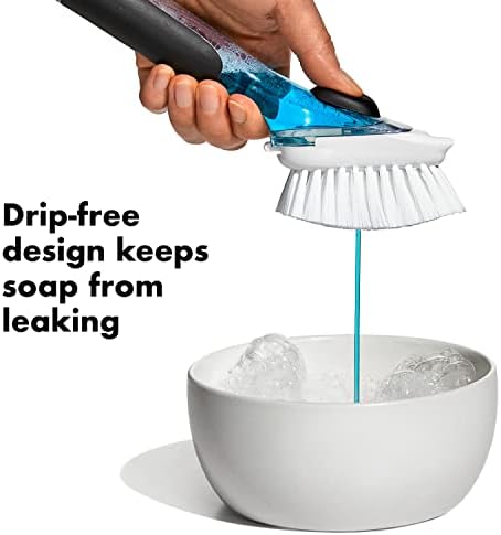 OXO Good Grips Soap Dispensing Dish Brush Storage Set