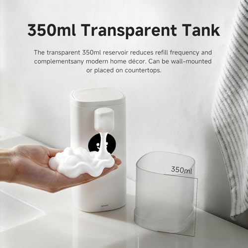 Automatic Foaming Soap Dispenser, Touchless Soap Dispenser with LED