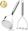 Potato Masher Stainless Steel 2pcs, Mashed Potato Masher Kitchen Tool