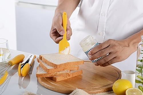 11-Piece Silicone Cooking Utensils Set, Yellow