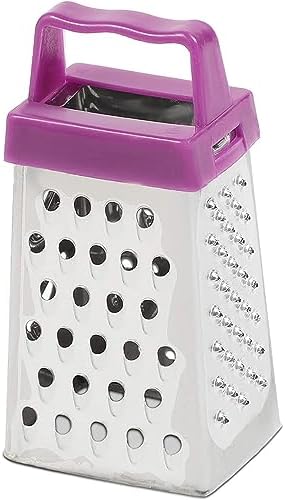 Juvale Mini Stainless Steel Cheese Grater Set - 4-Sided Zester Grater