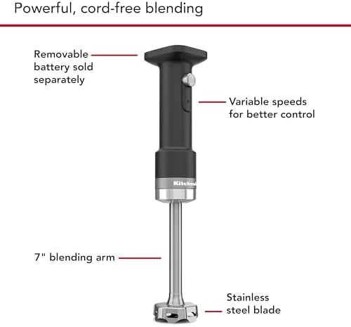 KitchenAid Go Cordless Hand Blender, battery included, KHBRV71