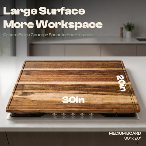 Riveira Acacia Wood Cutting Board, 20 x 30