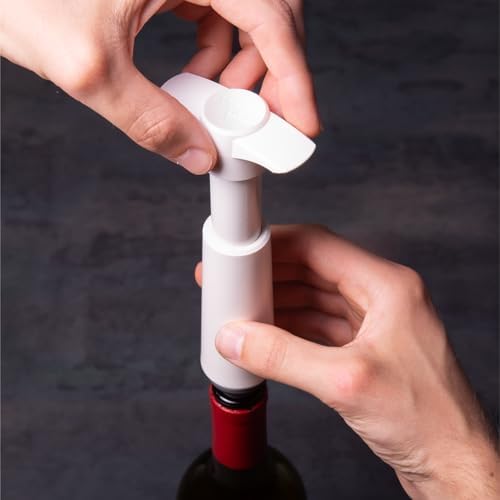 Vacu Vin Wine Saver Preserver Pump and Stopper White2